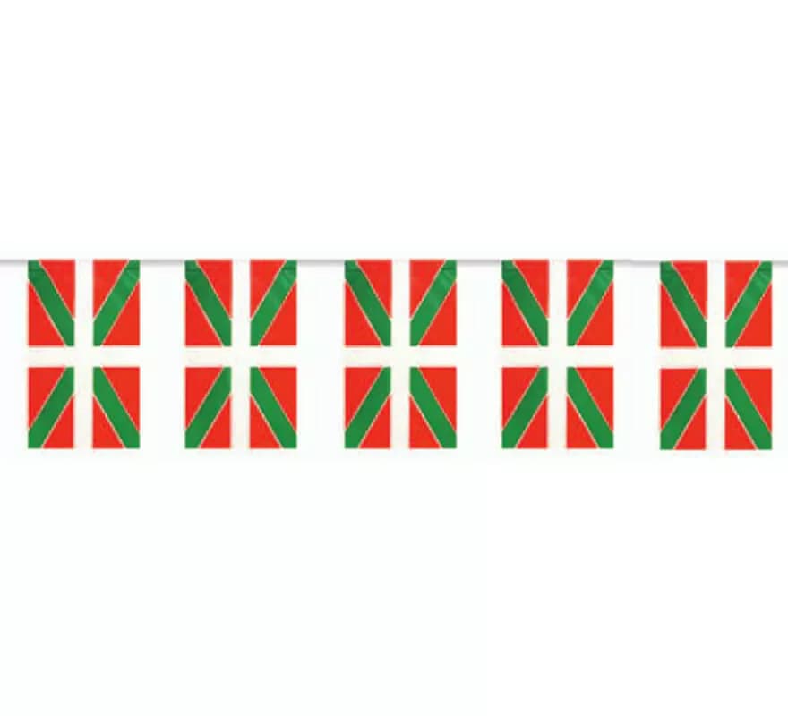 Bolsa de 50m. Bandera de Euskadi de plástico