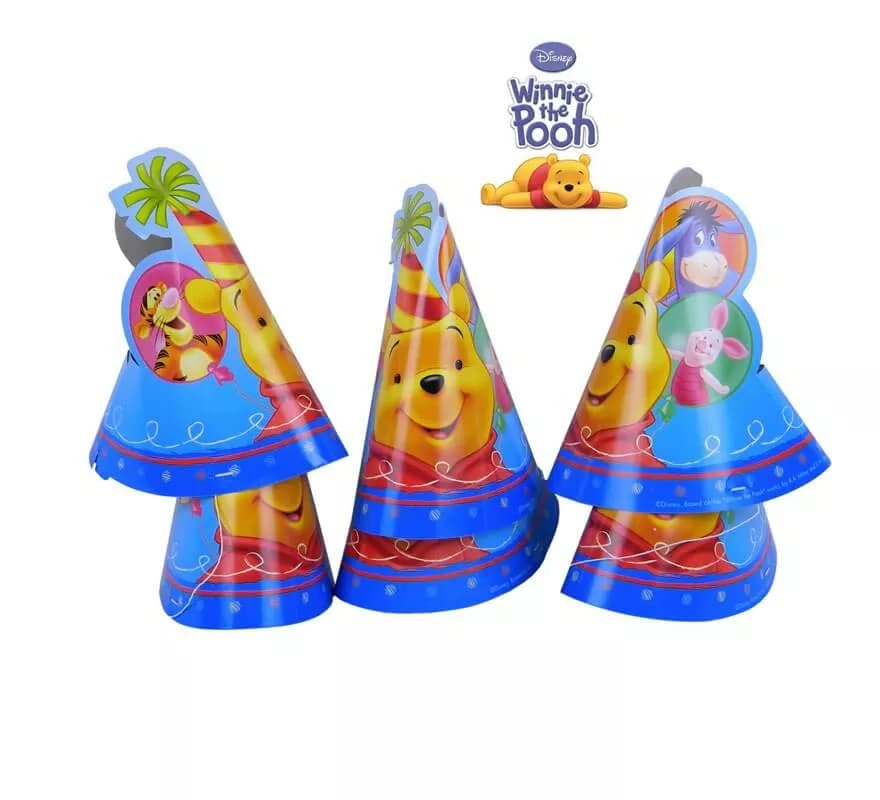 Bolsa de 6 gorros Winnie y friends