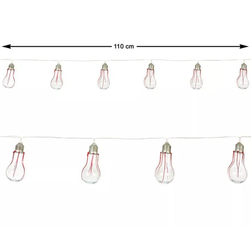 Guirnalda con Bombillas y Luz de 110 cm