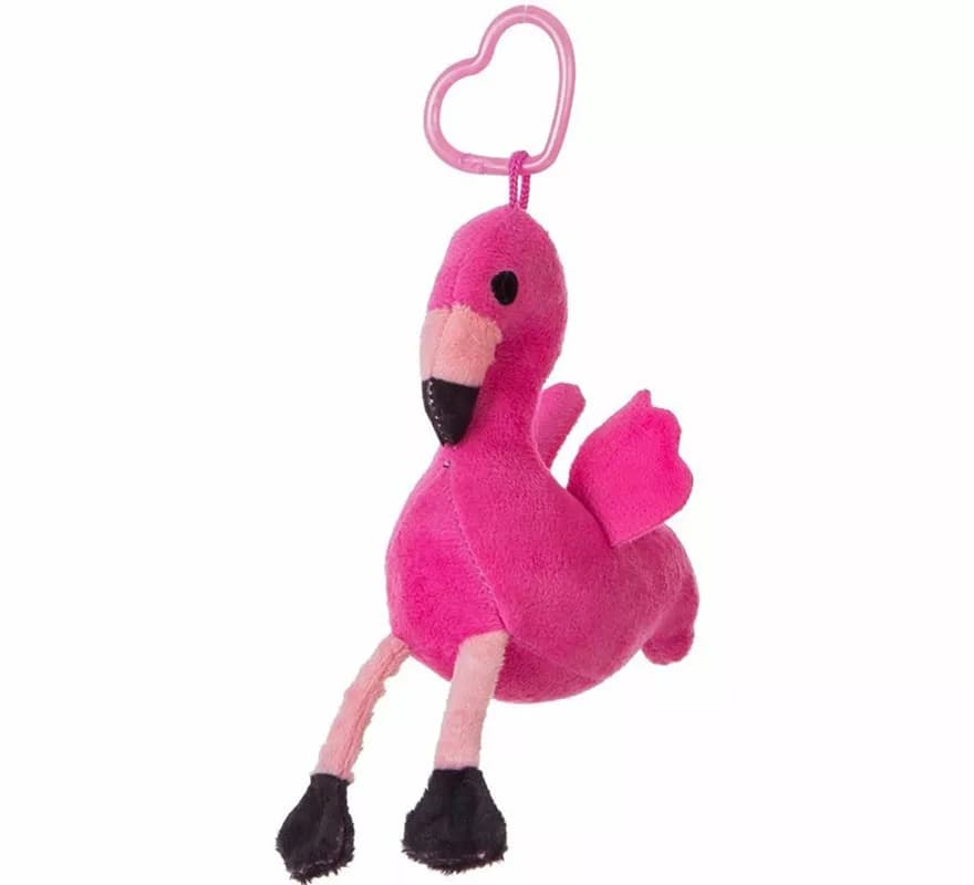 Llavero Flamenco de Peluche de 12 cm
