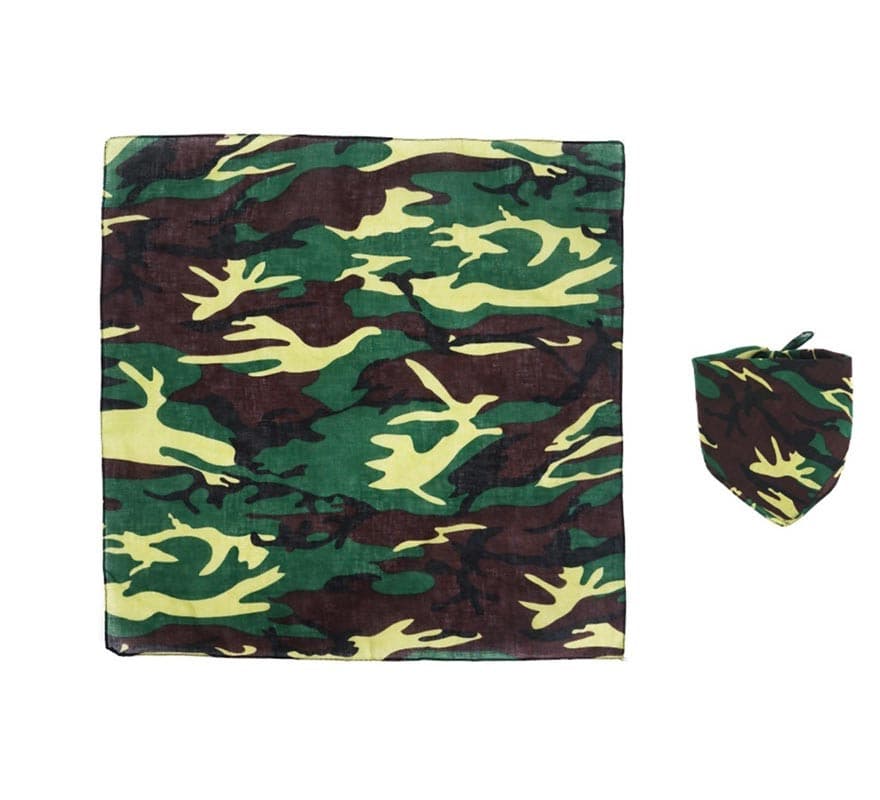 Pañuelo Camuflaje de 54x54 cm