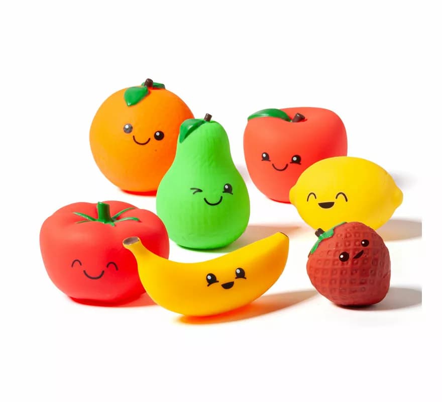 Set de 7 Piezas de Fruta de Juguete