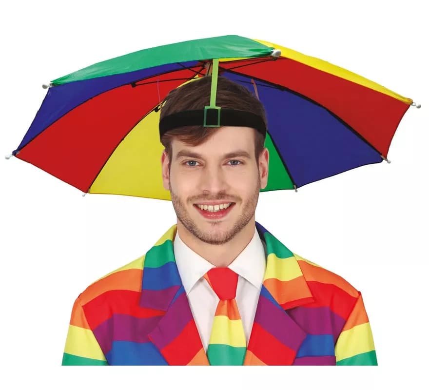 Sombrero de Paraguas multicolor de 55 cm
