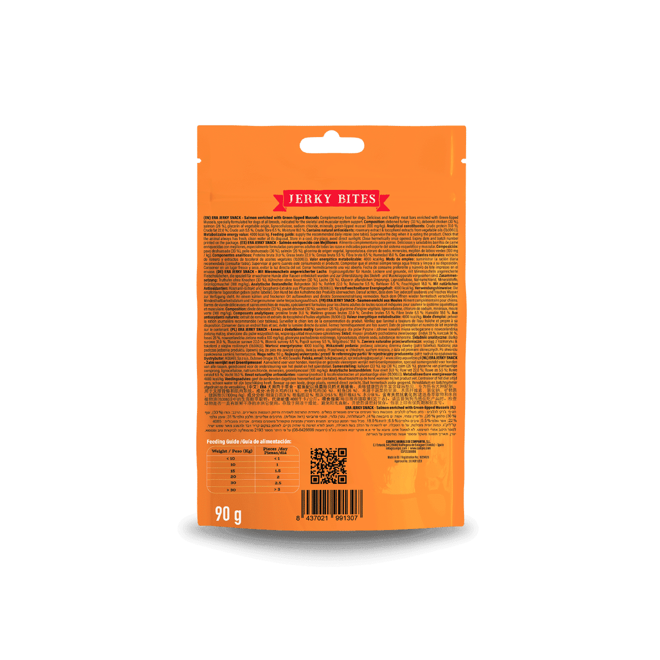 Snack ERA Jerky de Salmon enriquecido con Mejillones para Perro view 2