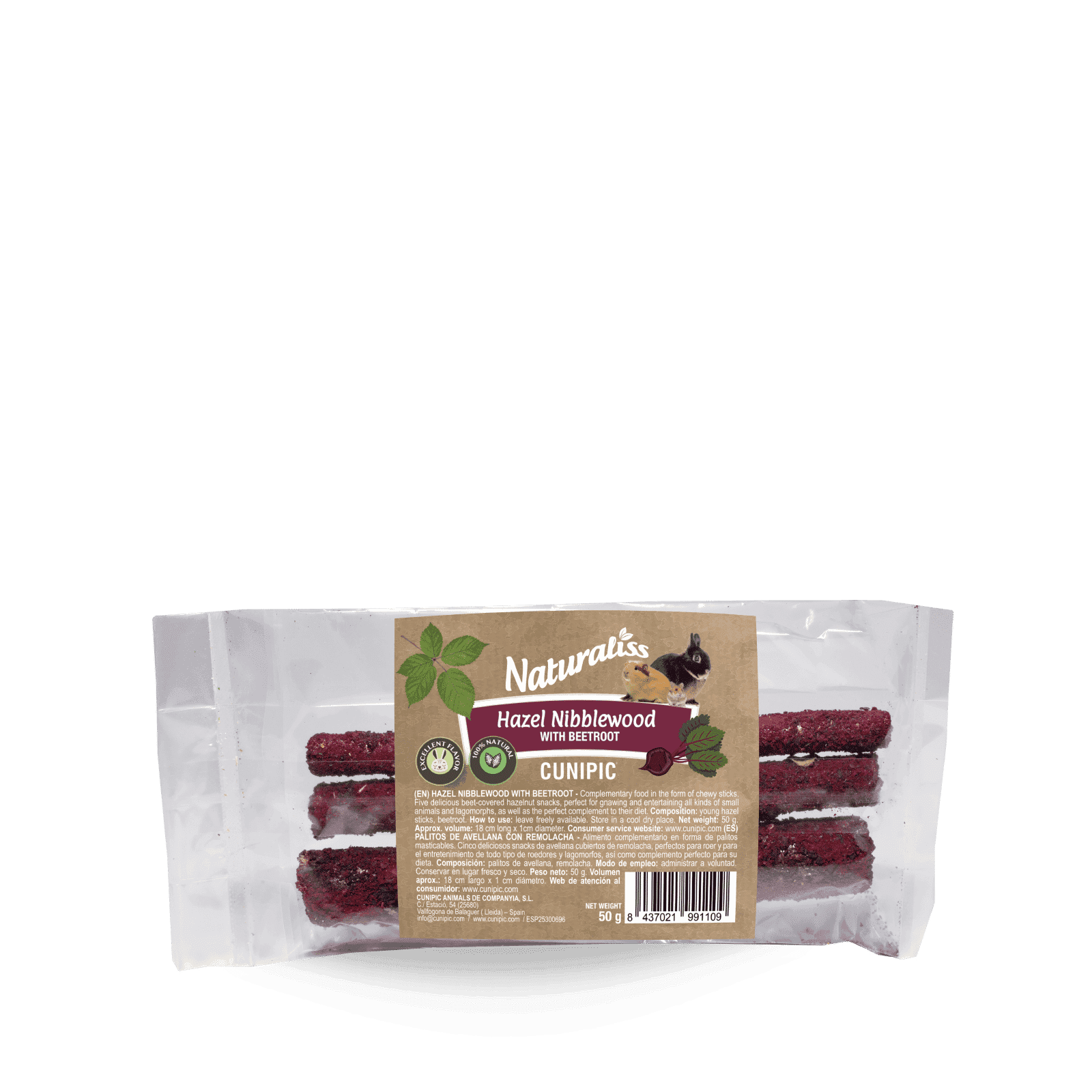 Maderitas de Avellano con Remolacha Naturaliss