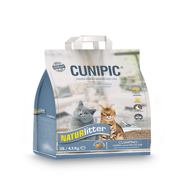 Lecho natural aglomerante para gatos Naturlitter (Tamaño: 20 L)
