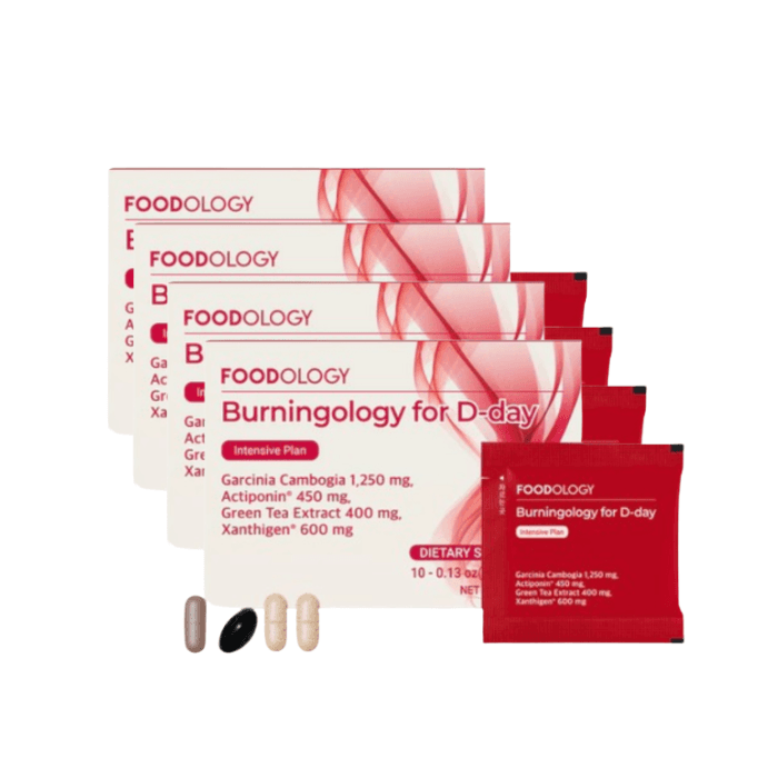 FOODOLOGY - Burningology D-Day - 3.8g x 10 pouches (4ea) Set