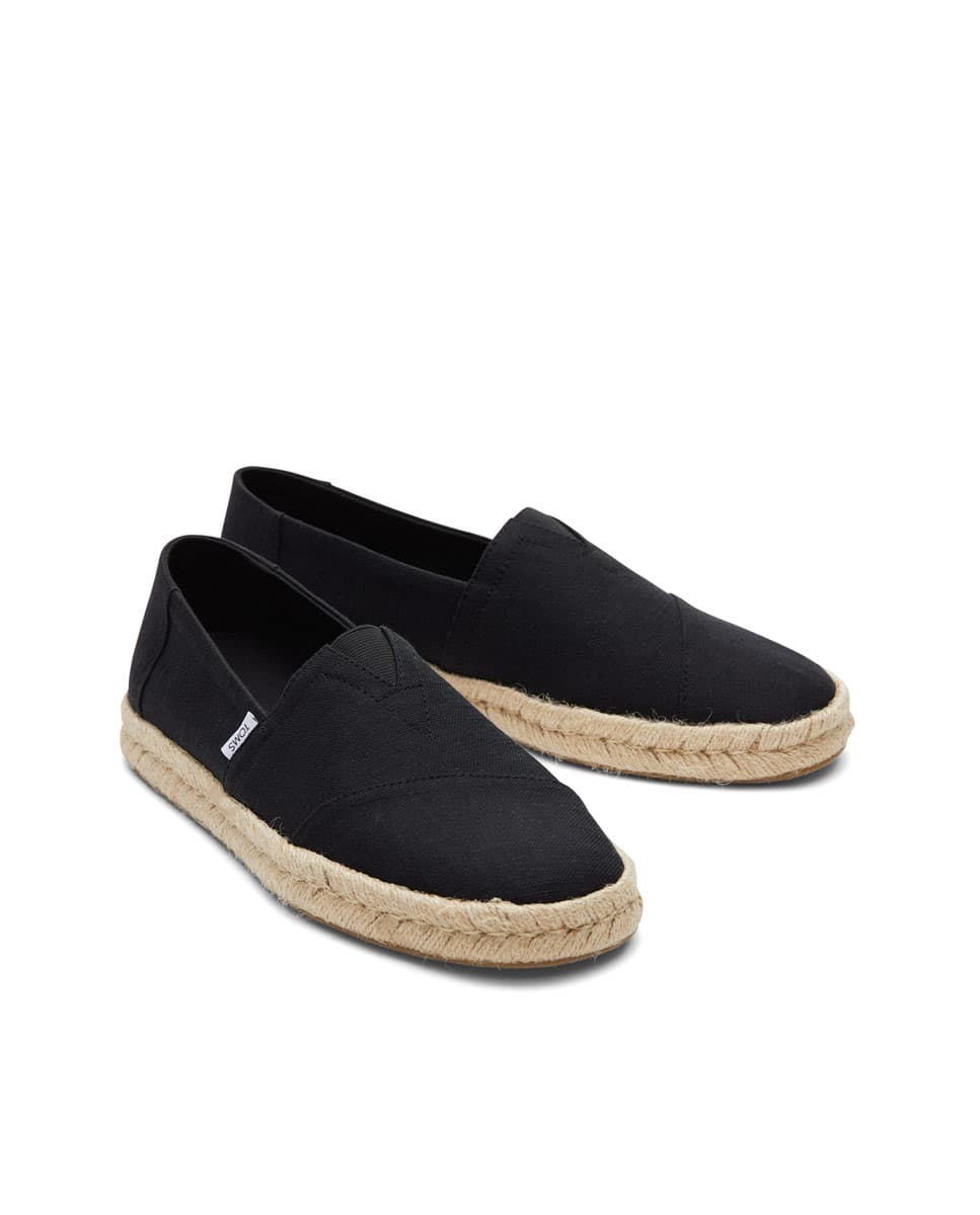 Alpargatas de hombre yute 2.0 negro view 2