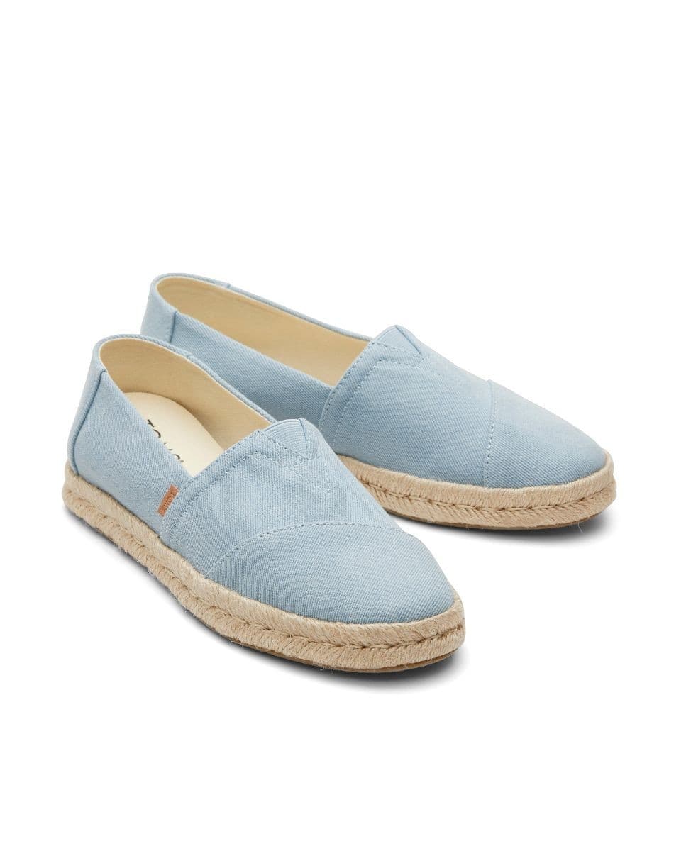 Alpargatas de mujer yute 2.0 azul pastel view 2