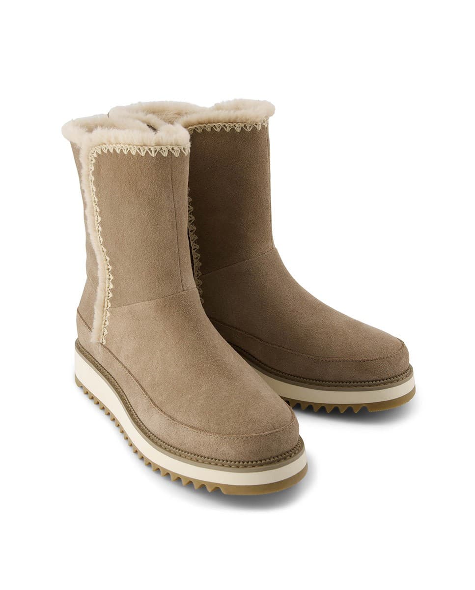 Botas de mujer Bergen resistentes al agua duna view 2