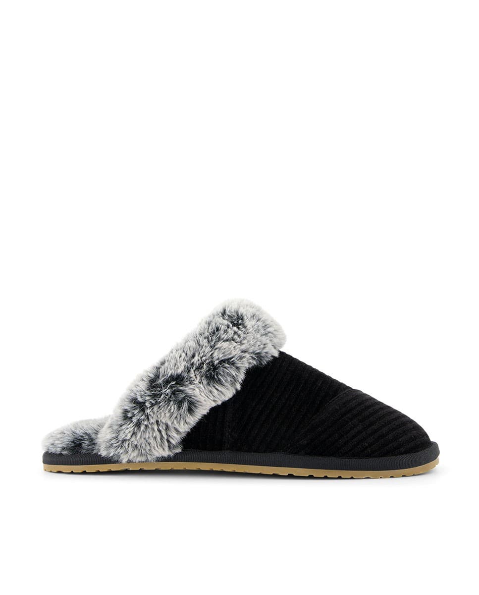 Zapatillas de casa de mujer Valerie negro