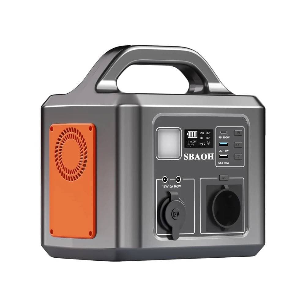 [EU Direct] SBAOH P605 Portable Power Station 600W 538.7Wh Battery Solar Generator with 230V AC Outlets LED Light Backup Battery for Camping