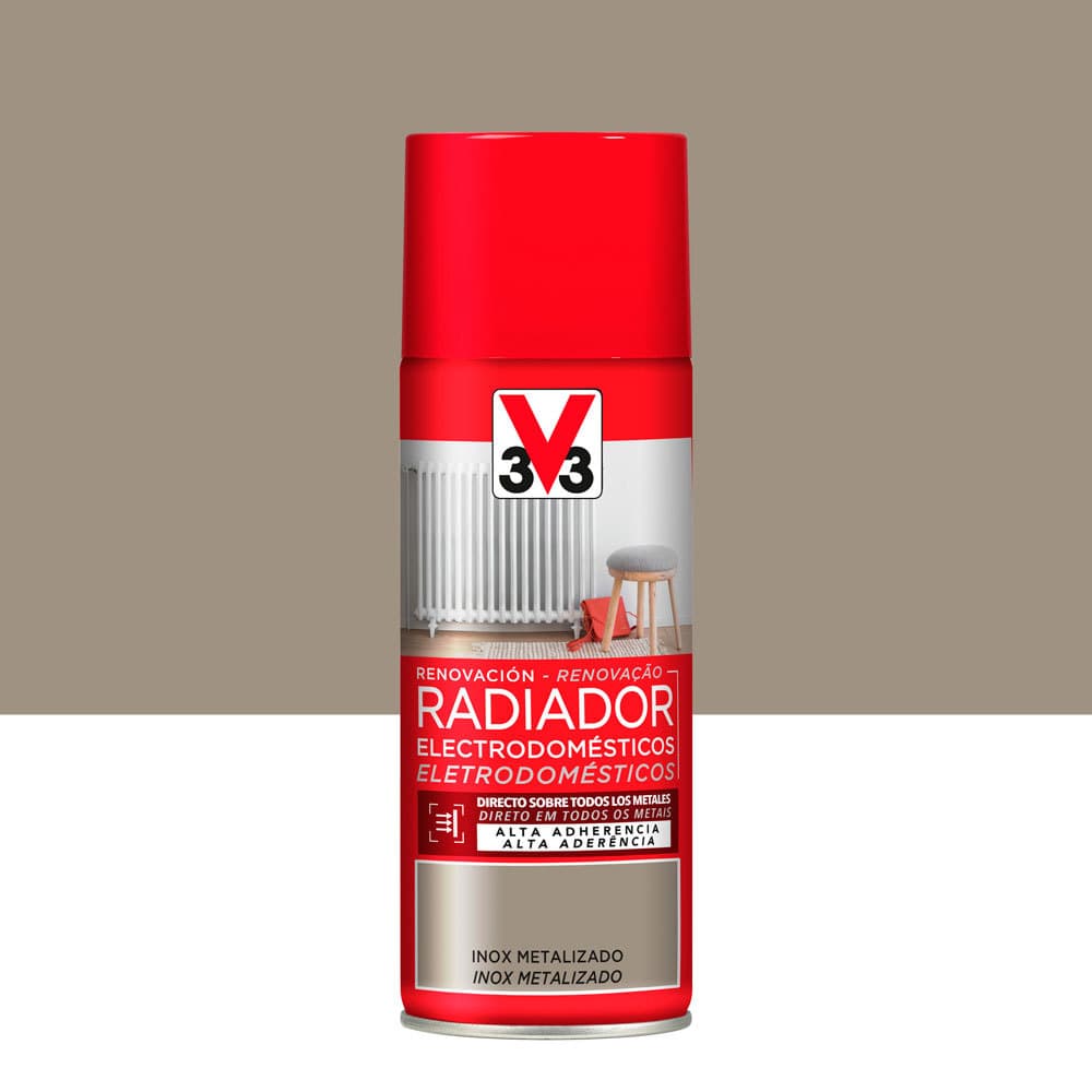Pintura para emisores térmicos y electrodomésticos acero inoxidable 400 ml
