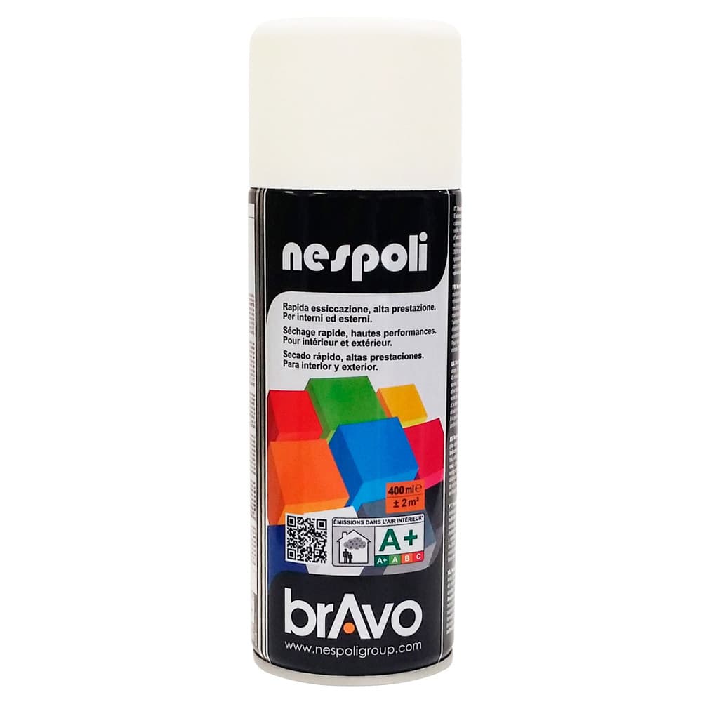 Spray esmalte acrílico blanco brillo 400 ml