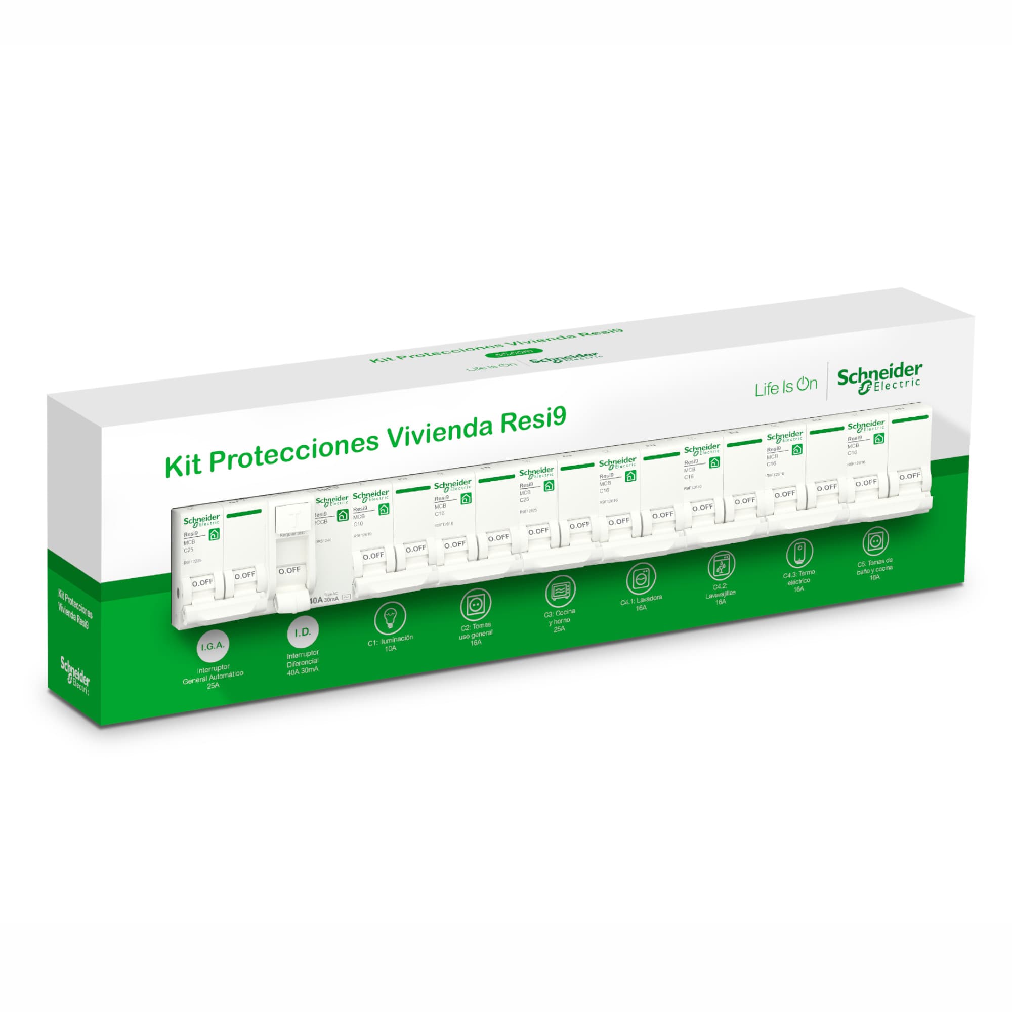Kit protección vivienda resi9