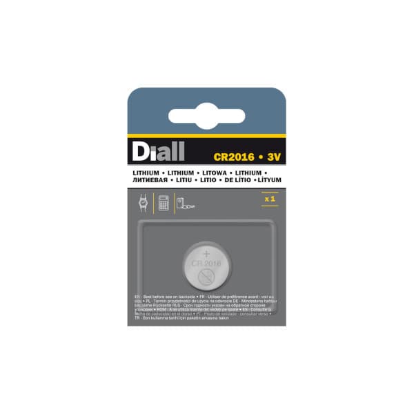 Pila de litio cr2016 diall