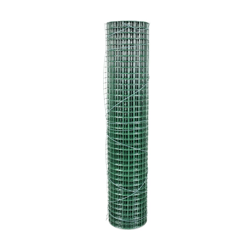 Malla soldada plastificada 1 x 5 m - hueco 13 x 13 mm blooma
