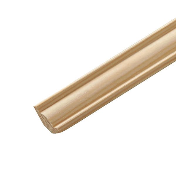Moldura de pino natural 240 x 2,1 x 2,1 cm