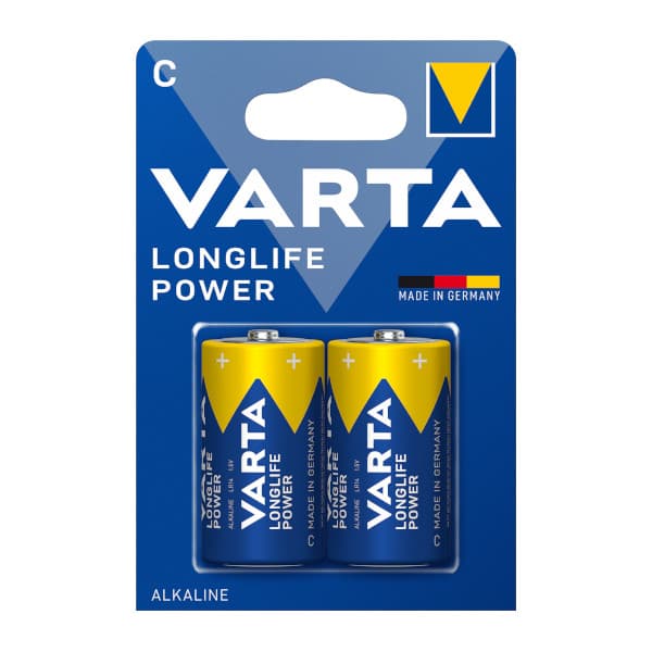 Pack 2 pilas alcalinas lr14 varta