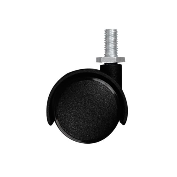 Rueda giratoria doble ø 3,5 x 4,4 cm con pasador