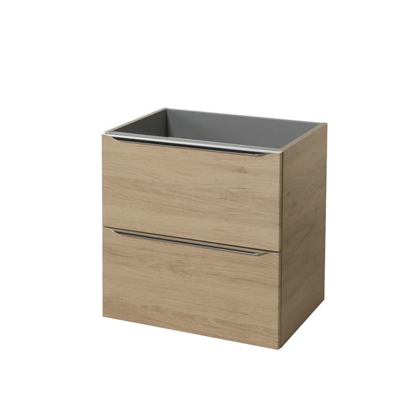Mueble de baño suspendido idalie color roble 60x45cm