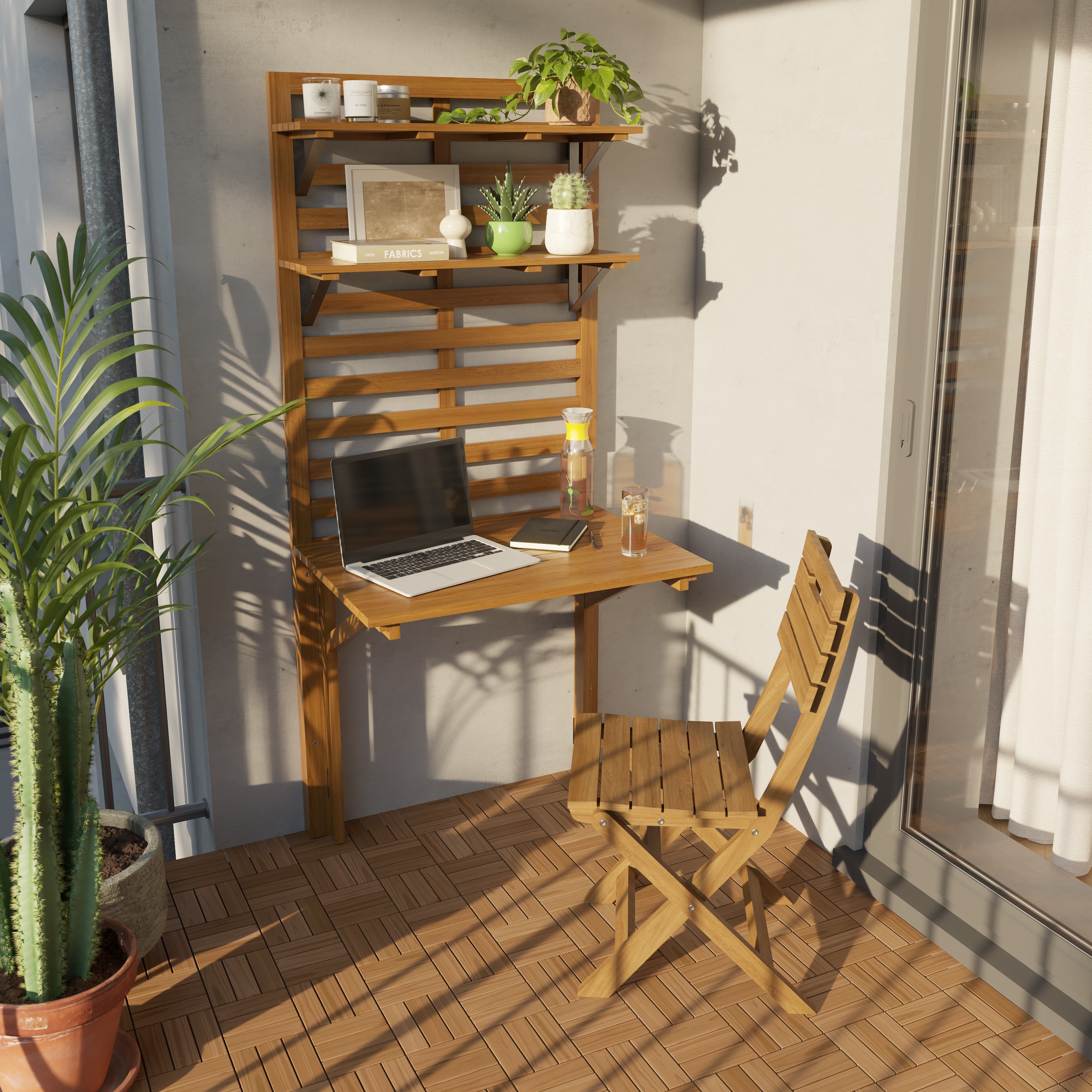 Mesa plegable de madera denia goodhome