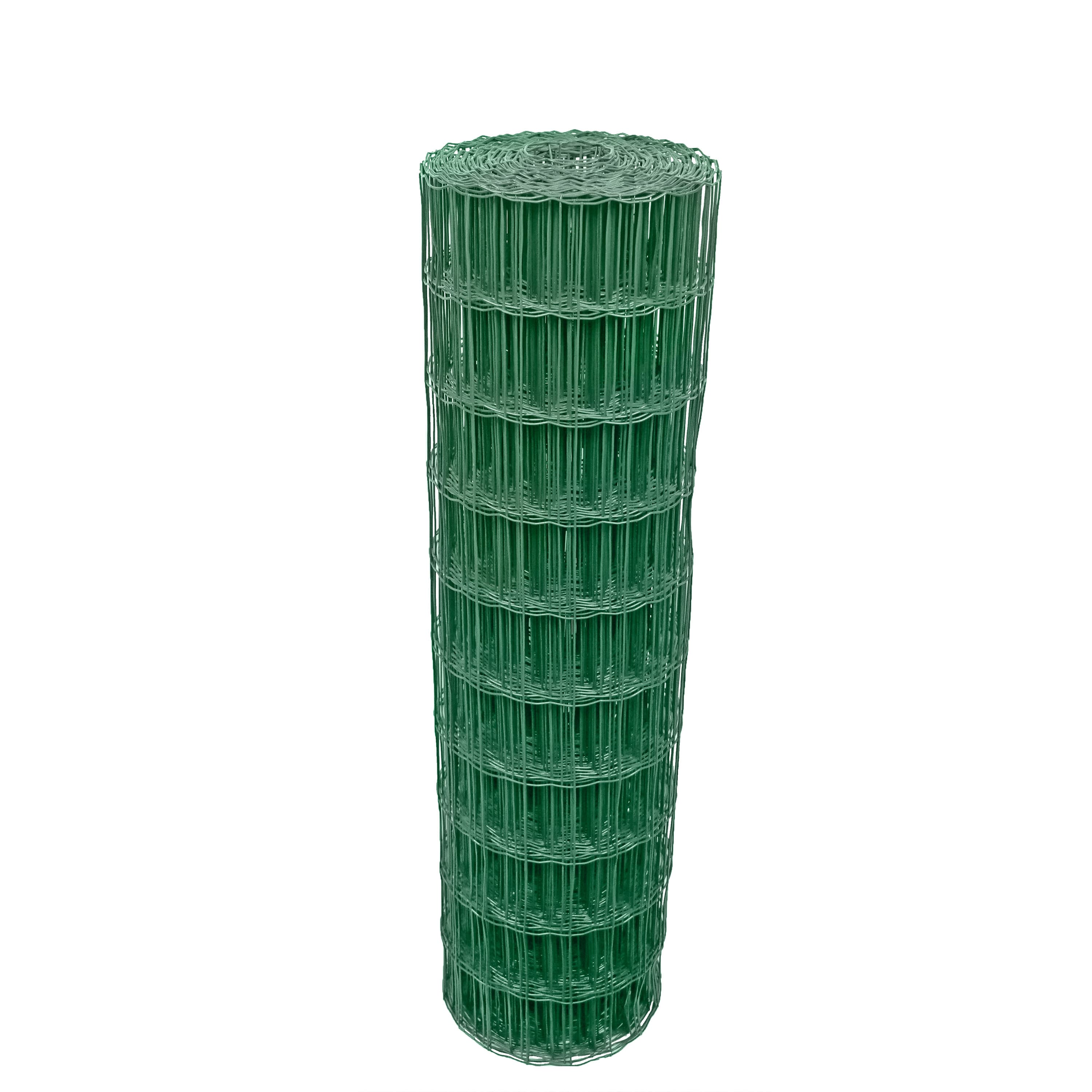 Malla soldada 0.6x10m - hueco 100x50mm verde blooma