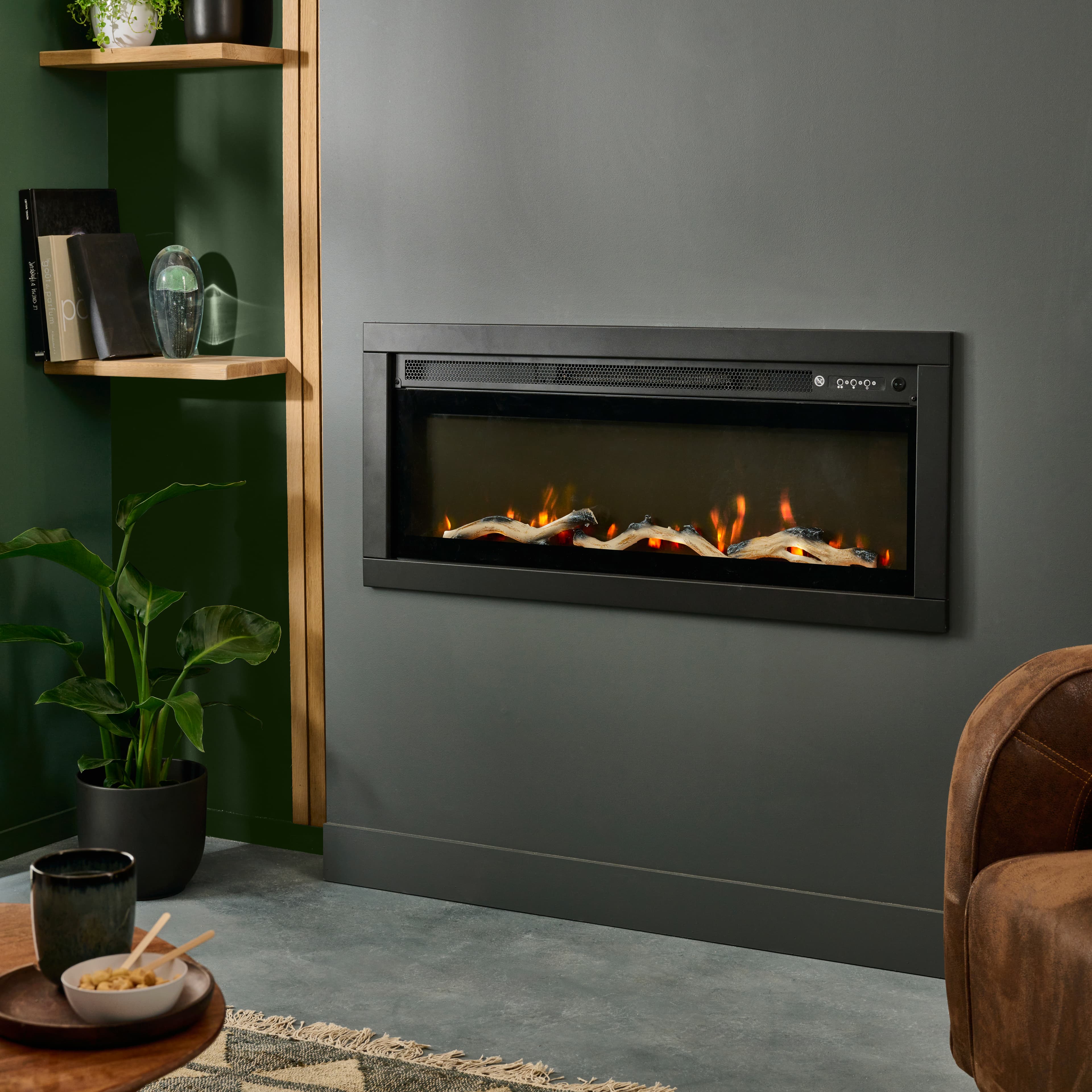 Chimenea insert eléctrico panorámico 2000w bodner