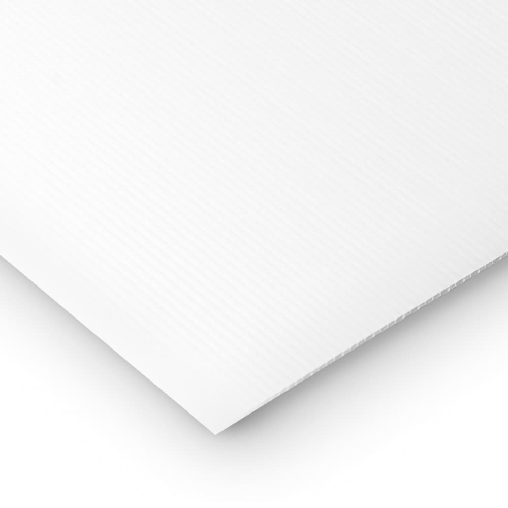 Placa polipropileno alveolar blanca 1000 x 1000 x 2,5 mm