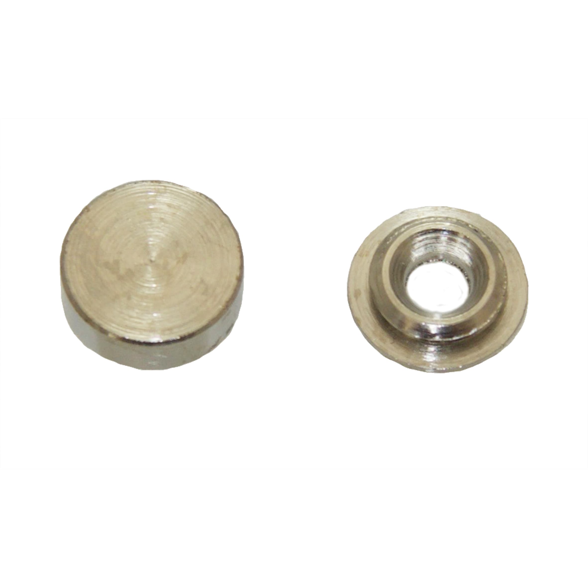 Embellecedores lapidados níquel 16mm 4uds