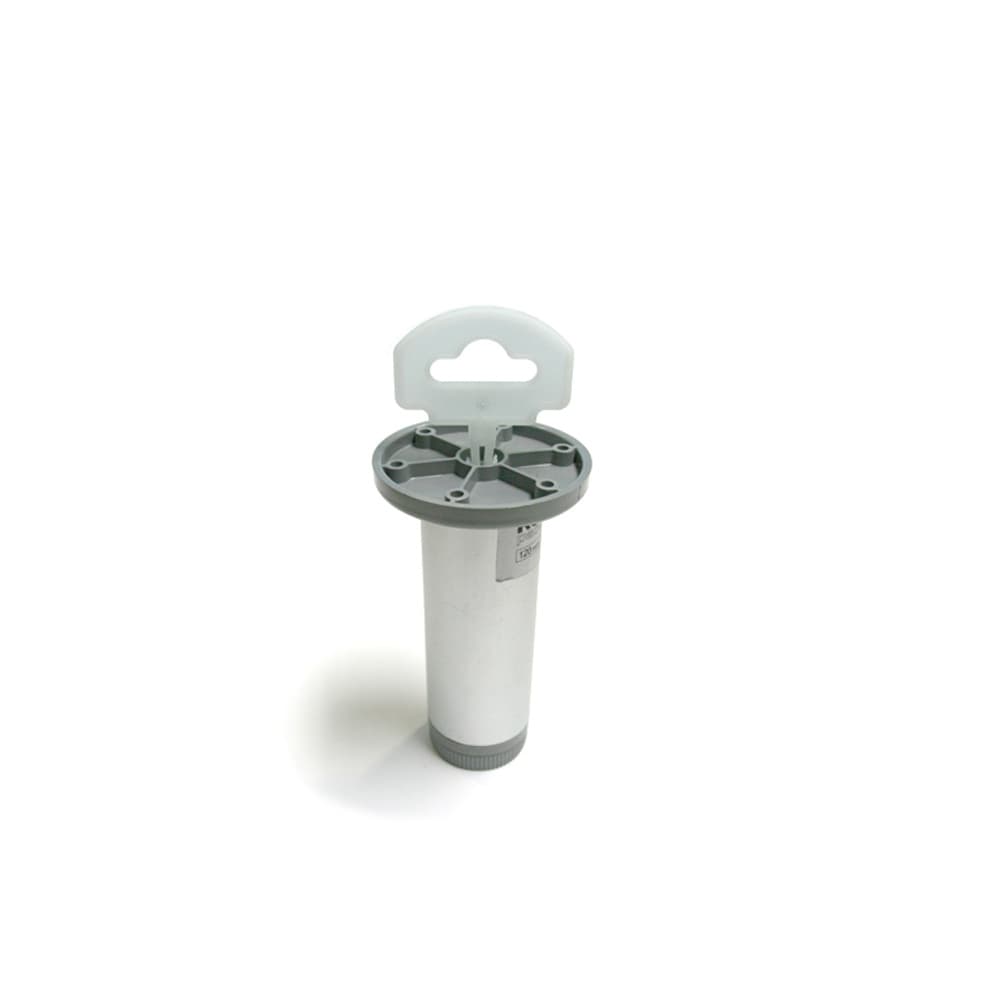 Pata redonda aluminio 12 cm mate