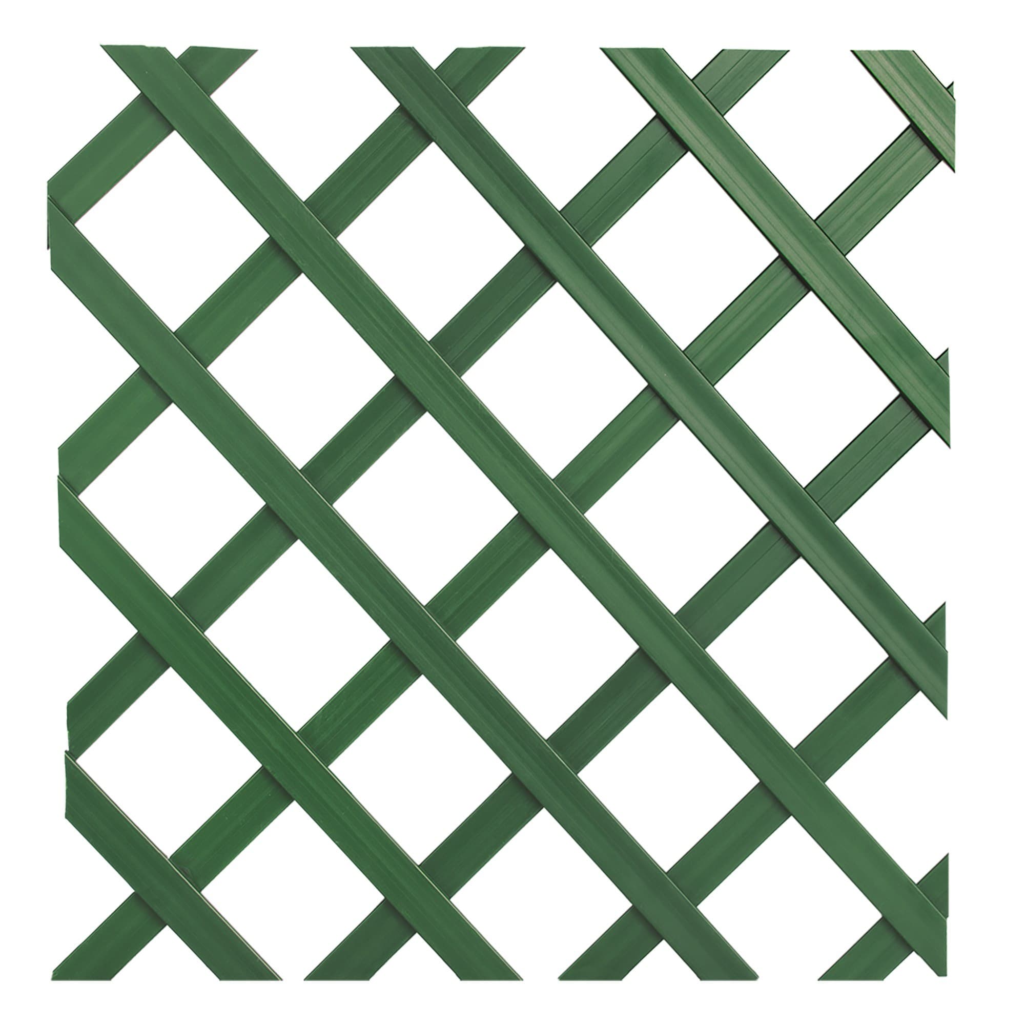 Celosía pvc verde 2x1m 1,8mm