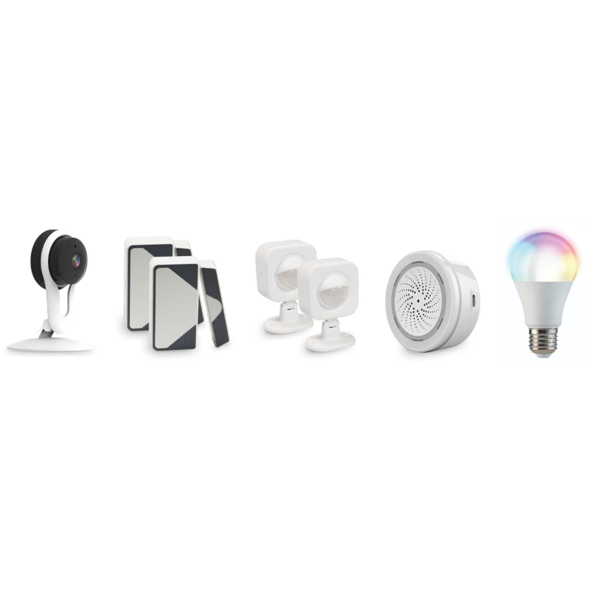 Kit seguridad wifi con bombilla domos