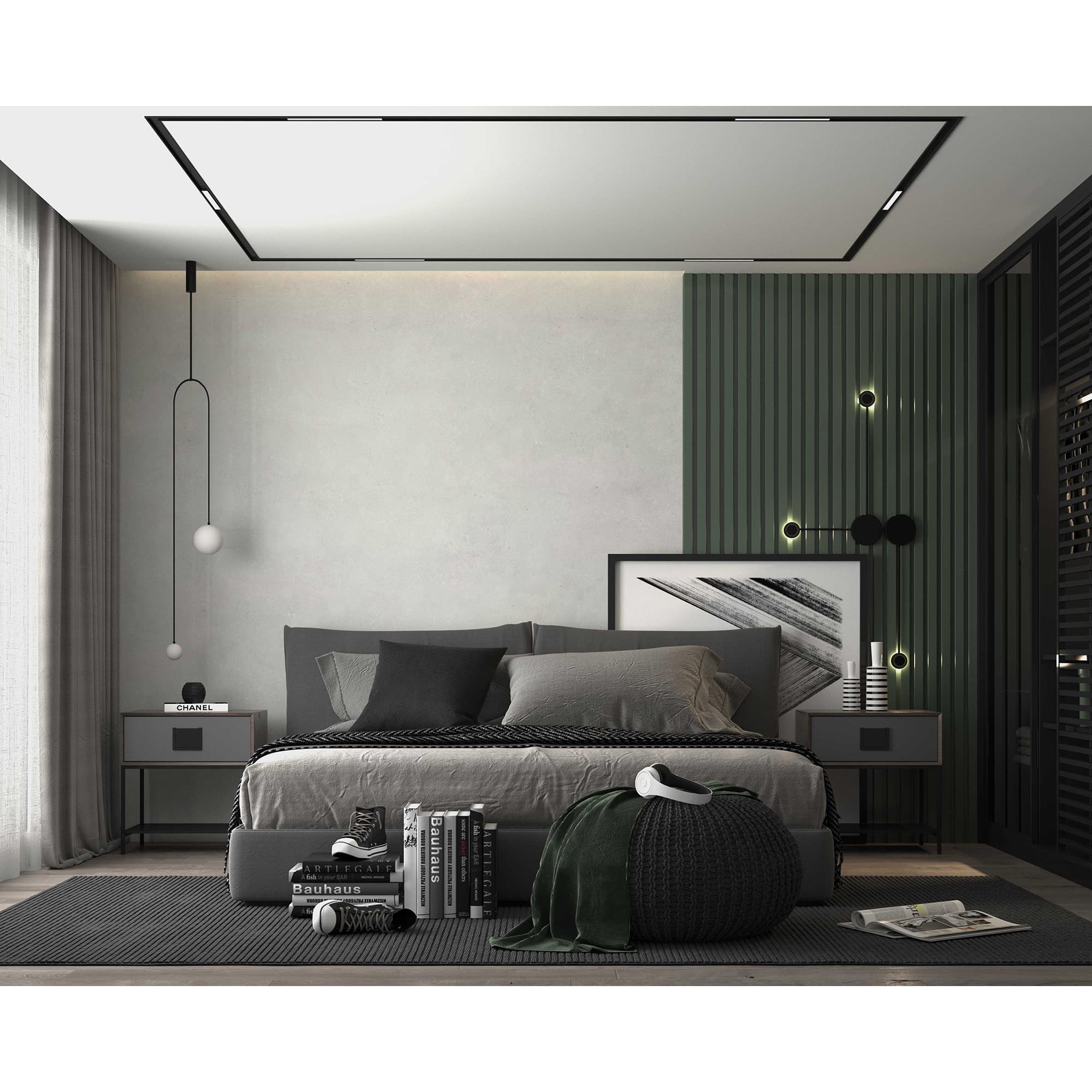 Revestimiento de pared decorativo urban mate 120x260x0,4cm materia decor