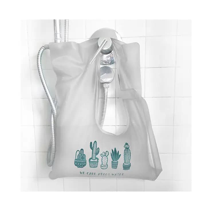 Bolsa para ahorrar agua en la ducha
