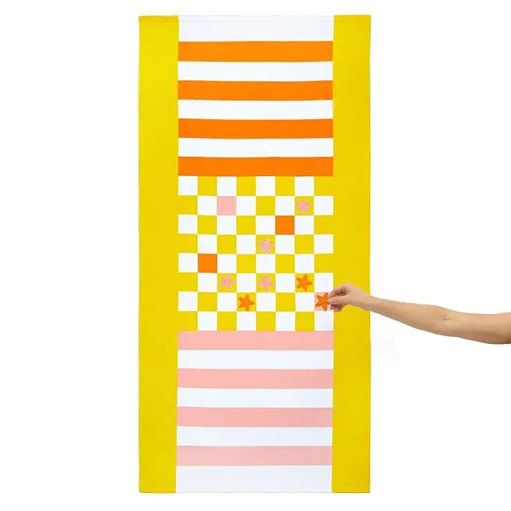 Toalla de playa original de juego Checkers