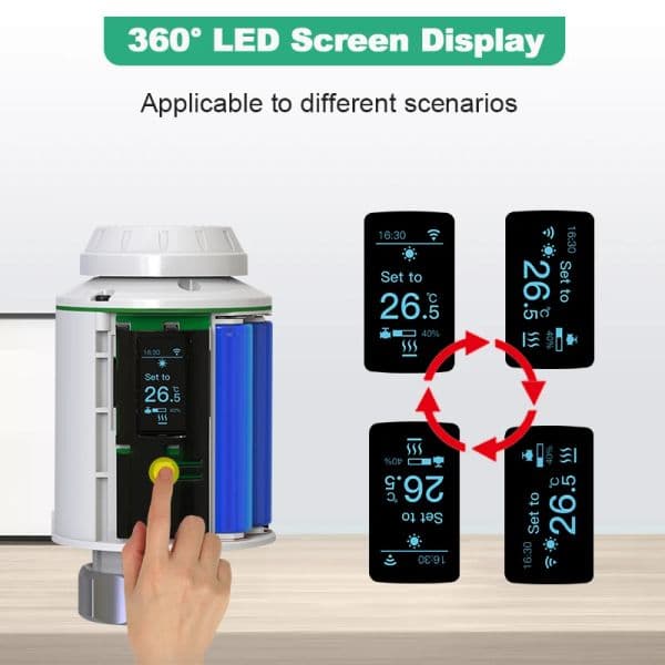 Tuya Smart Home Wifi Thermostatic Radiator Actuator Valve TRV Thermostat Programmable Temperature Controller Alexa Google Home