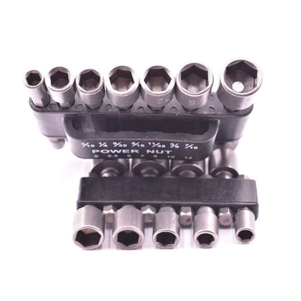 STONEGO 5/6/8/9/14Pcs Hex Socket Sleeve Nozzles Nut Driver Bit Set Hand Tools
