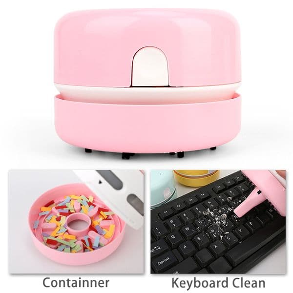 HOT Desk Mini Vacuum Cleaner keyboard cleaner Mini Desktop Vacuum Portable Cleaner for School Classroom School Office