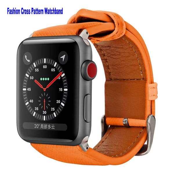 Designer Luxury Leather WatchBands for Apple Watch Band 38mm 40mm 41mm 42mm 44mm 45mm Women Men Replacement Wristband Adjustable Strap for iWatch