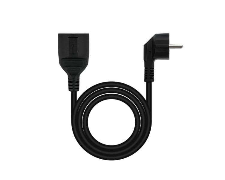 Nanocable Cable de Alimentación Alargador, Negro, 3 m