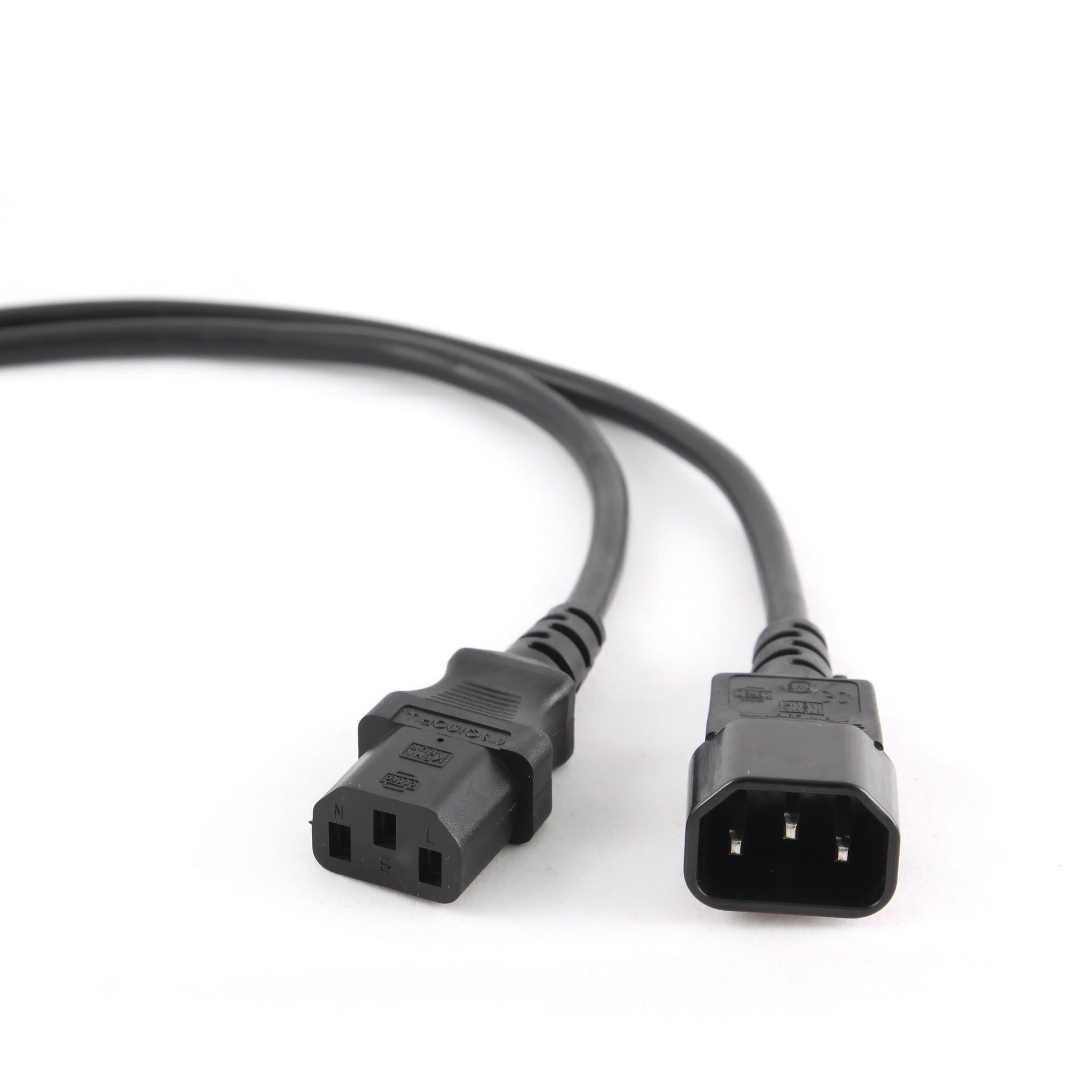 Cable Alimentacion IEC320-C13 A IEC320-C14 1,8metros WN111