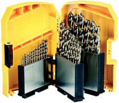 DEWALT DT4957 - Kit de 29 Brocas Cobalto HSS, en Caja de Plástico, Diámetros de 1 a 13 mm, Larga vida útil con un 5% de cobalto, Compatible con