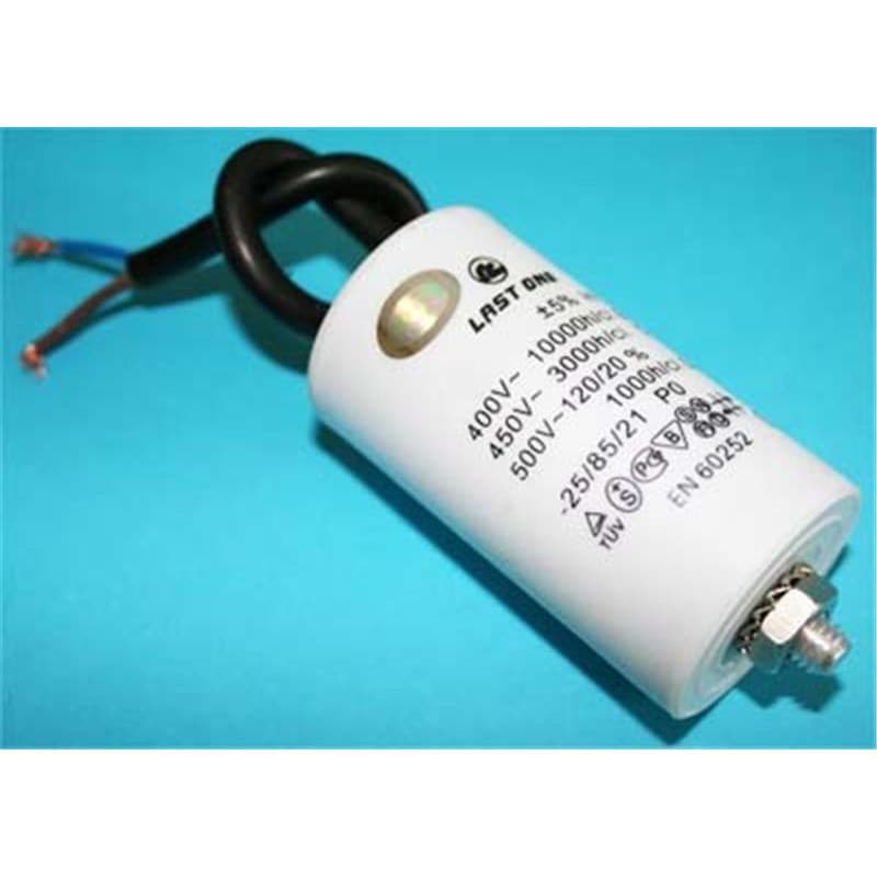 Condensador Trabajo Motor 35uF 450Vac 45x95mm Con Cables De 150mm  12AG135