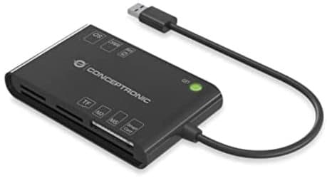 Conceptronic BIAN01B lector de tarjeta inteligente Interior USB 3.2 Gen 1 (3.1 Gen 1) Negro