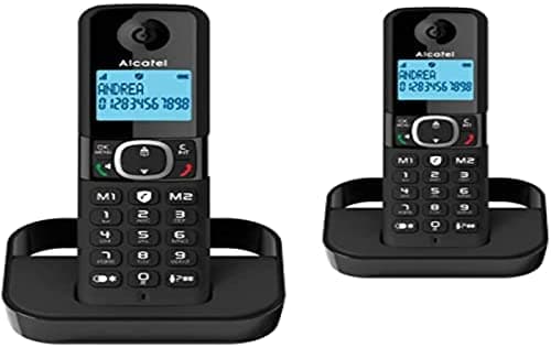 Alcatel F860 DUO EU Teléfono DECT Identificador de llamadas Negro