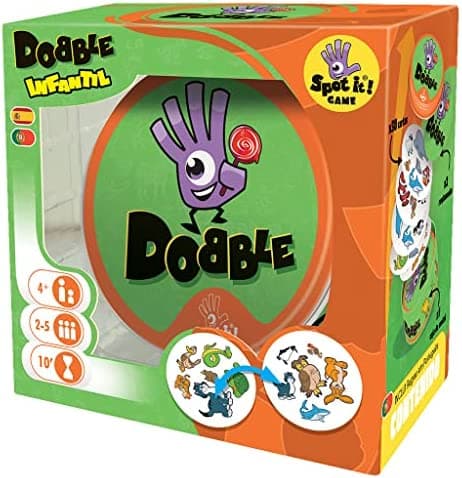 Asmodee Dobble Kids, Juego de Cartas Infantil de Acción y Reflejos, A Partir de 3 Años, De 2 a 8 Jugadores, 15 Minutos por Partida, En Español