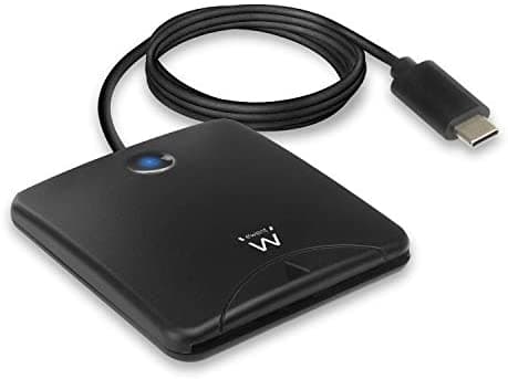 Ewent EW1055 lector de tarjeta inteligente Interior USB USB 3.2 Gen 1 (3.1 Gen 1) Negro