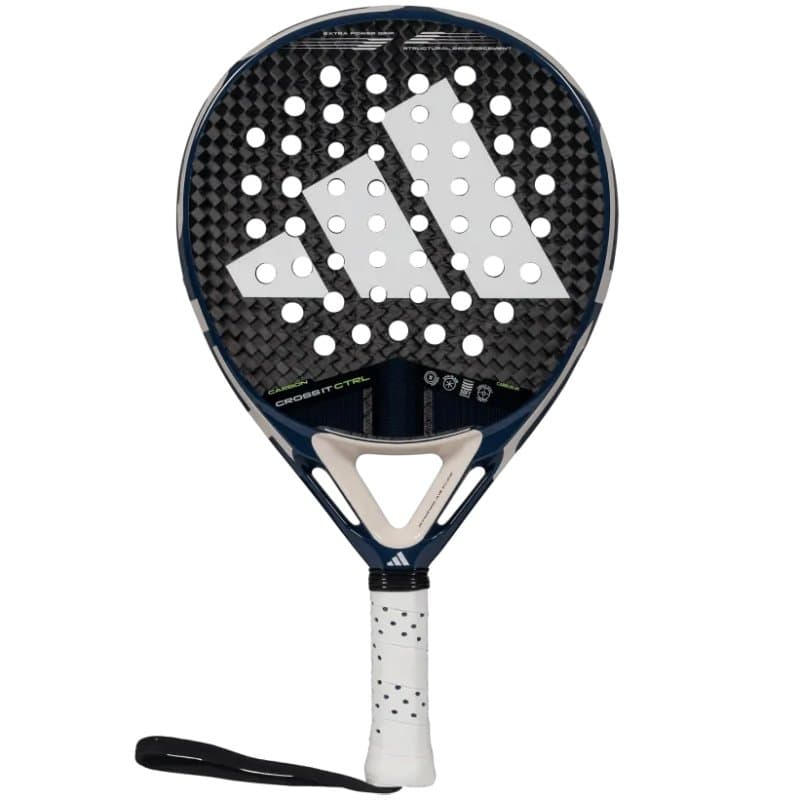 Pala de pádel adidas cross it carbon control 3.4 2025/ azul y blanca