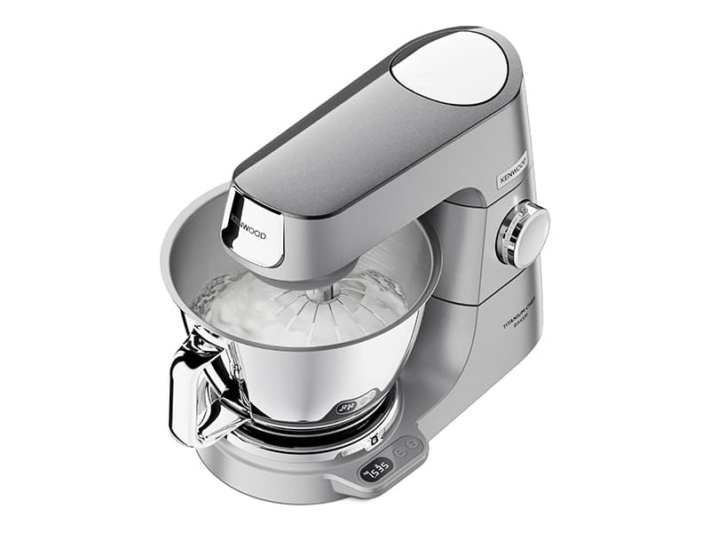 Kenwood Titanium Chef Baker KVC85.004SI - Robot de cocina con báscula integrada (incluye set de pastelería de 3 piezas, cuenco de 5 L y 3,5 L,